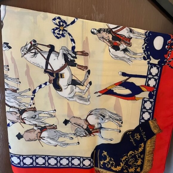 Equestrian inspired scarf. - Picture 1 of 4
